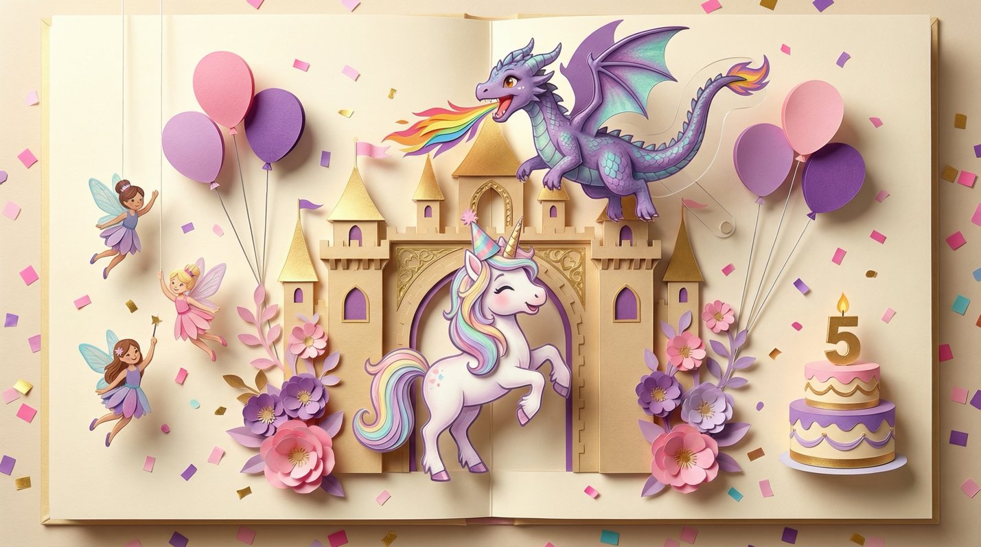 Celebration pop-up spread